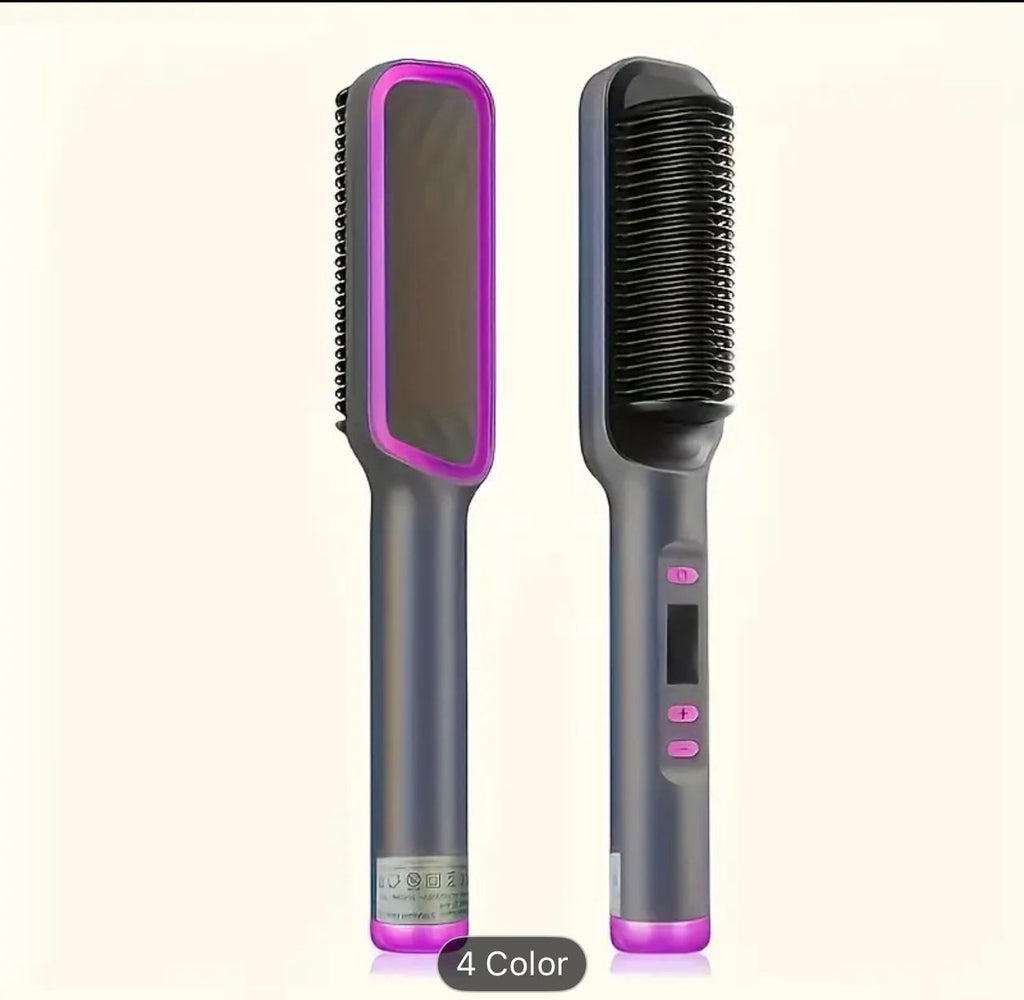 Professional Ionic straightening brush with fast heating ceramic comb PureLittleBloom.Co