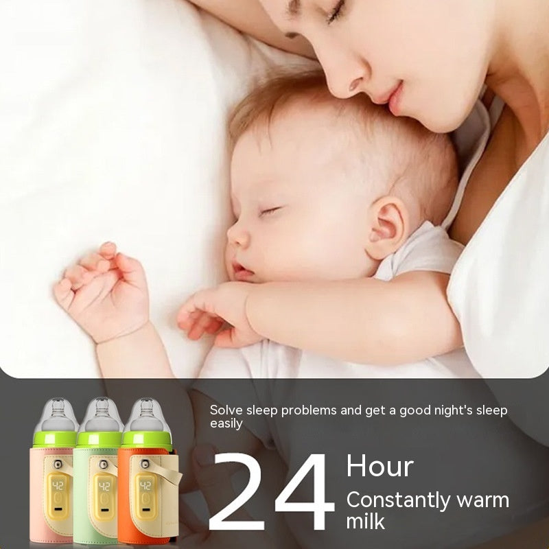 Constant Temperature Baby Heating Insulating Milk Bottle Night Out Portable Heat-holding Bottle Cover PureLittleBloom.Co