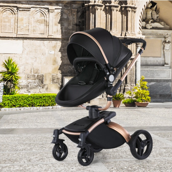 High Landscape Baby Stroller 360-degree Rotation 3-in-1 Basket Foldable PureLittleBloom.Co