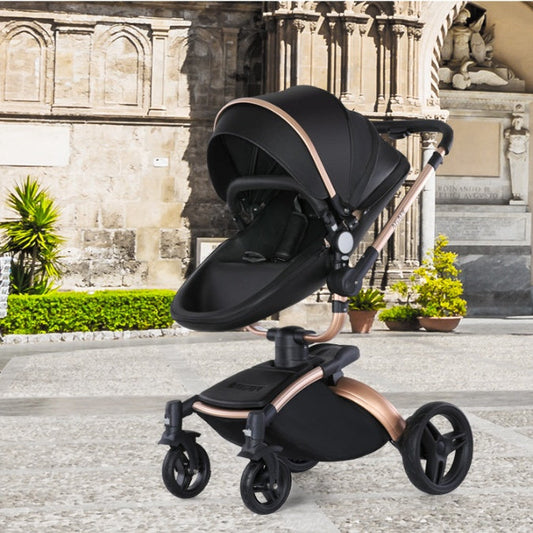 High Landscape Baby Stroller 360-degree Rotation 3-in-1 Basket Foldable PureLittleBloom.Co