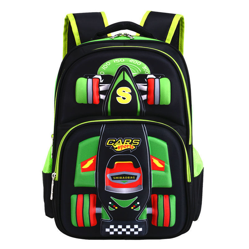 Three Dimensional Car Boys Primary School Trolley School Bag PureLittleBloom.Co
