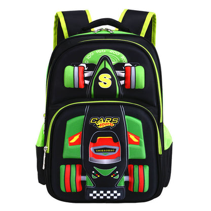 Three Dimensional Car Boys Primary School Trolley School Bag PureLittleBloom.Co