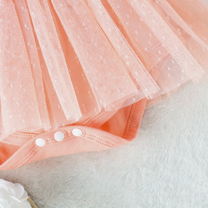 Jumpsuit Baby Net Skirt Princess Poris Dress Baby Skirt Baby Body Pants Jumpsuit PureLittleBloom.Co