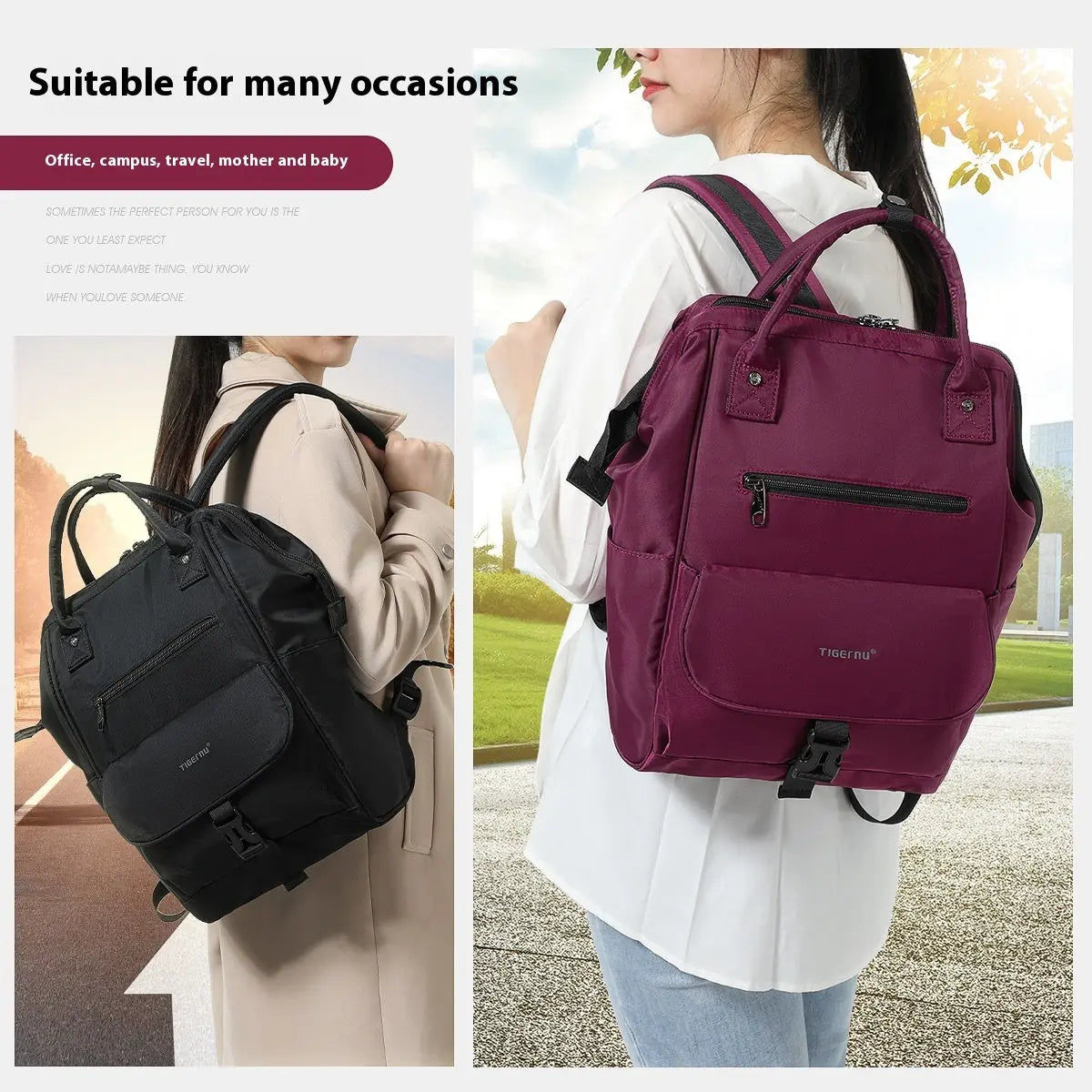 Large Capacity Backpack Portable Baby Diaper Bag Travel Mummy Bag Diaper Bag PureLittleBloom.Co