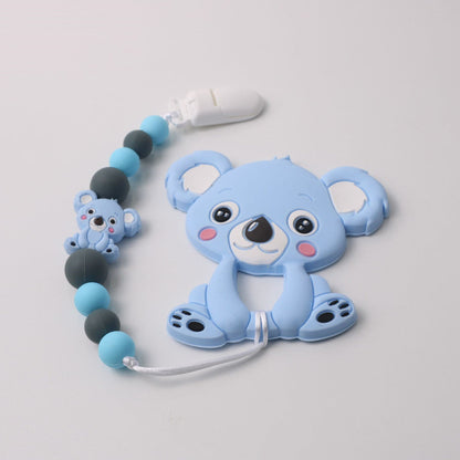 Silicone Koala Anti-drop Chain Teether Set PureLittleBloom.Co