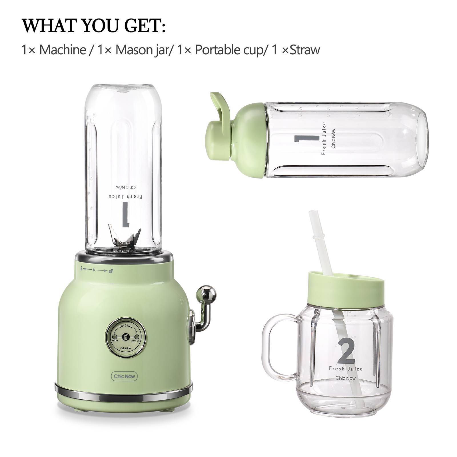 Personal Blender Maker For Shakes And Smoothies With 20.3 Oz Travel Cup And Lid PureLittleBloom.Co
