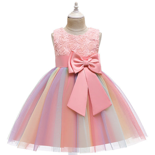 Summer Medium And Large Children's Dresses Girls' Pettiskirt PureLittleBloom.Co