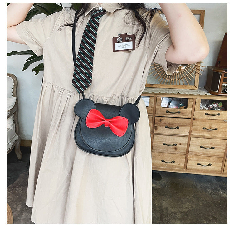 Cute And Adorable Bowknot Soft Girl Student Children's Small Bag Pu Female PureLittleBloom.Co