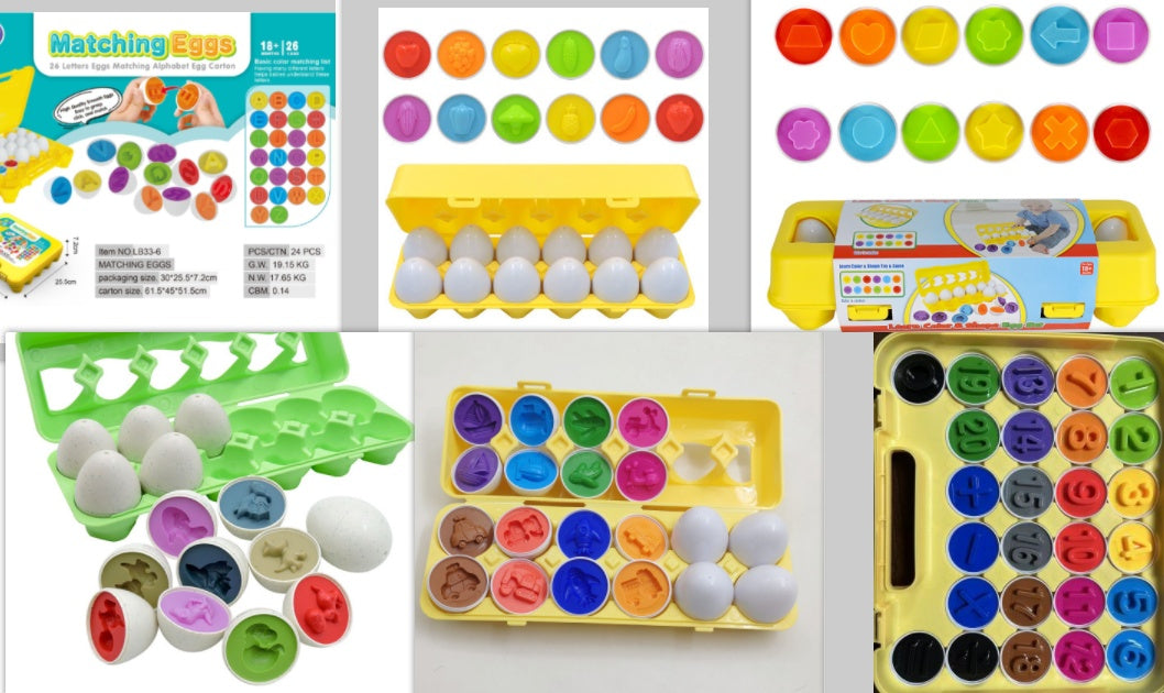 Baby Learning Educational Toy Smart Egg Toy Games Shape Matching Sorters Toys Montessori Eggs Toys For Kids Children PureLittleBloom.Co