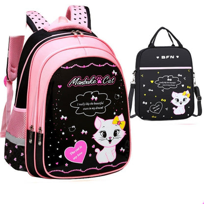Kids School Cute Cat Print Backpack PureLittleBloom.Co