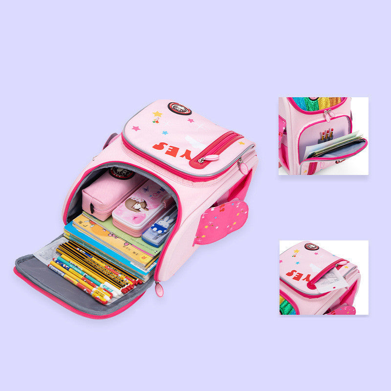 Folding Lightweight  Light Weight  Comfortable And Breathable Schoolbag For Junior Students PureLittleBloom.Co