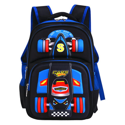 Three Dimensional Car Boys Primary School Trolley School Bag PureLittleBloom.Co