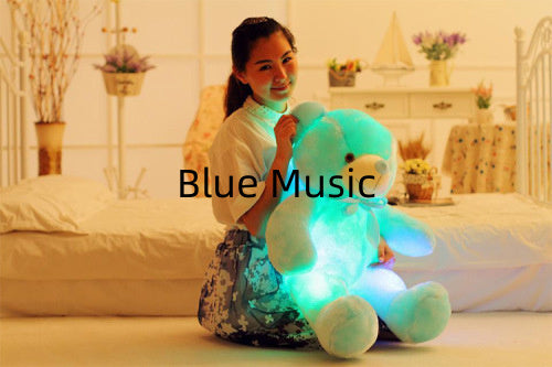 Creative Light Up LED Teddy Bear Stuffed Animals Plush Toy Colorful Glowing Christmas Gift For Kids Pillow PureLittleBloom.Co