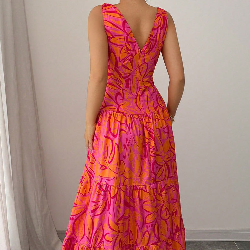 Casual Pattern Mid-length Dress PureLittleBloom.Co