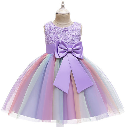 Summer Medium And Large Children's Dresses Girls' Pettiskirt PureLittleBloom.Co