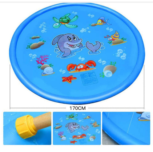 Durable Children's Water Spray Pool Mat Splash Sprinkle Play Pad Mat PureLittleBloom.Co