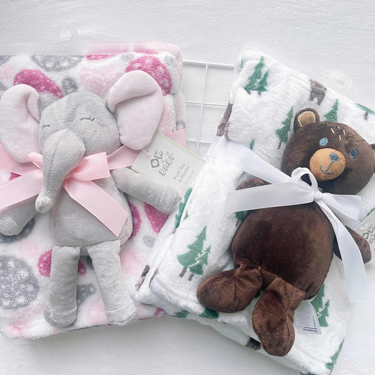 Baby Nap Coral Fleece Four Seasons Blanket PureLittleBloom.Co
