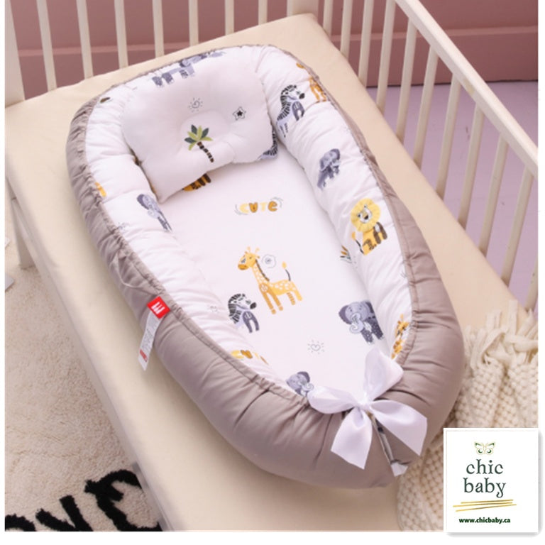 Baby Removable And Washable Bed Crib Portable Crib Travel Bed For Children Infant Kids Cotton Cradle PureLittleBloom.Co
