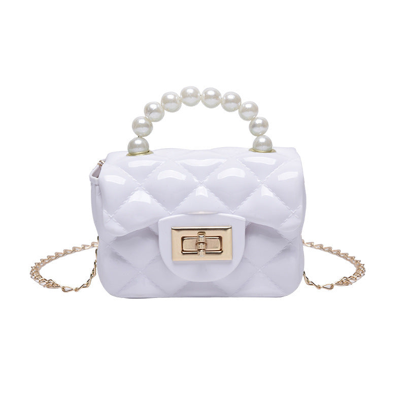 Pearl Hand One-shoulder Crossbody Chain Children's Bags PureLittleBloom.Co