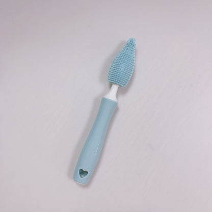 Baby Silicone Baby Bottle Brush Straw Scrubbing Baby Bottle Brush Cleaning PureLittleBloom.Co