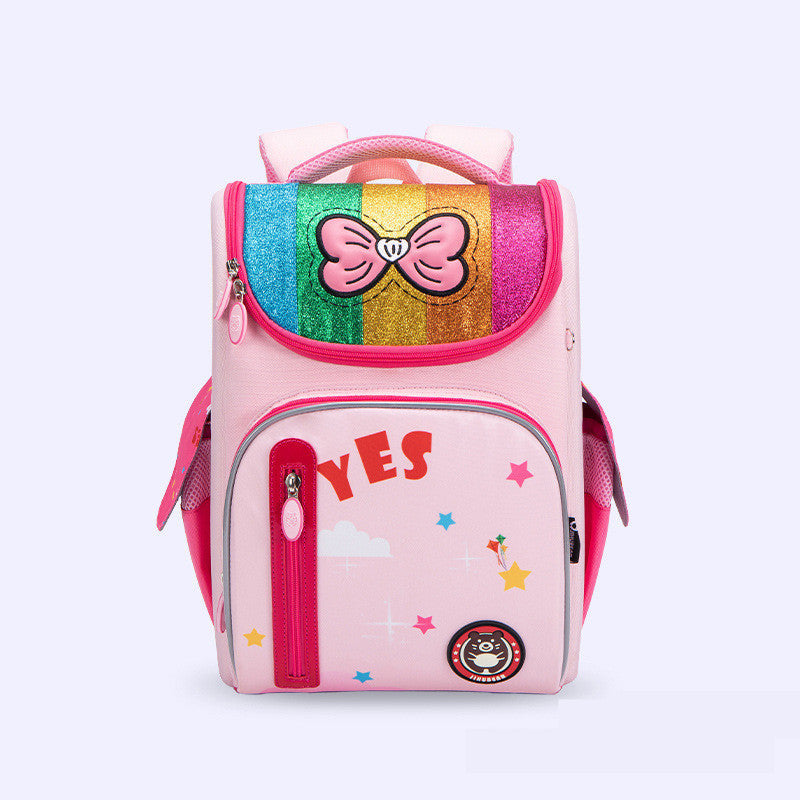 Folding Lightweight  Light Weight  Comfortable And Breathable Schoolbag For Junior Students PureLittleBloom.Co