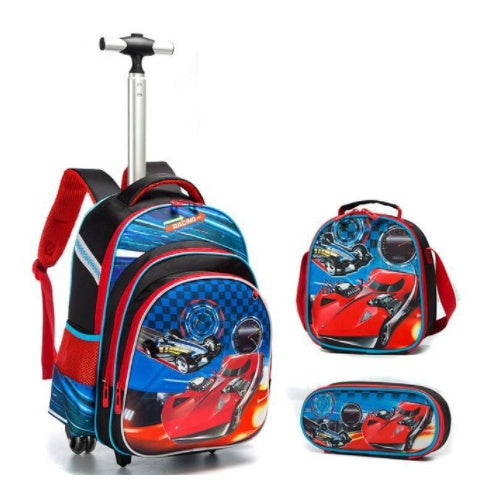 Three-piece Trolley Bag For Primary School Students PureLittleBloom.Co