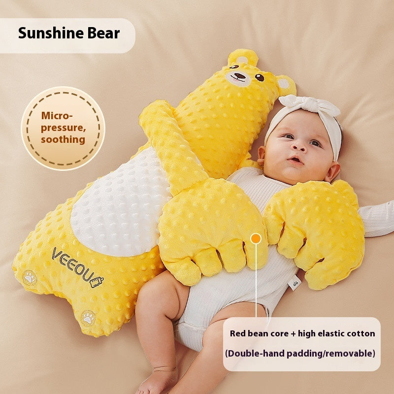 W9Q Wenou BABY HUG Sleep Soothing Palm Pillow Doll Coax Sleep Coax Sleeping Artifact Baby Anti-startle Pressure PureLittleBloom.Co