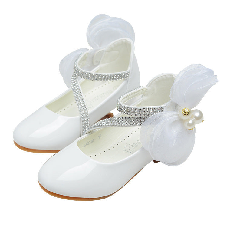 Little High-heeled Big Kids Princess Shoes PureLittleBloom.Co