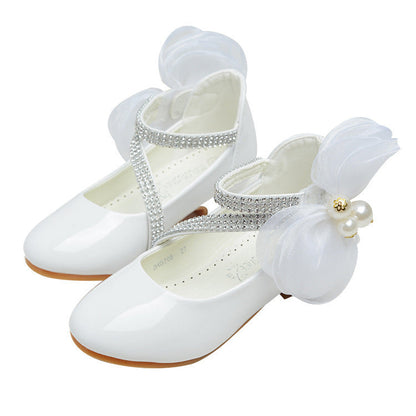 Little High-heeled Big Kids Princess Shoes PureLittleBloom.Co