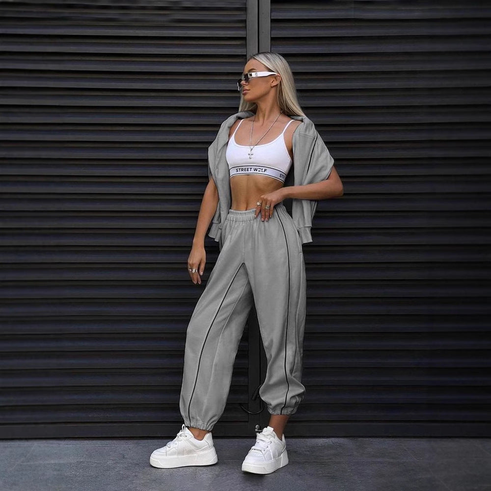 Sports Suit Casual Two-piece Suit Women PureLittleBloom.Co