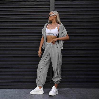 Sports Suit Casual Two-piece Suit Women PureLittleBloom.Co