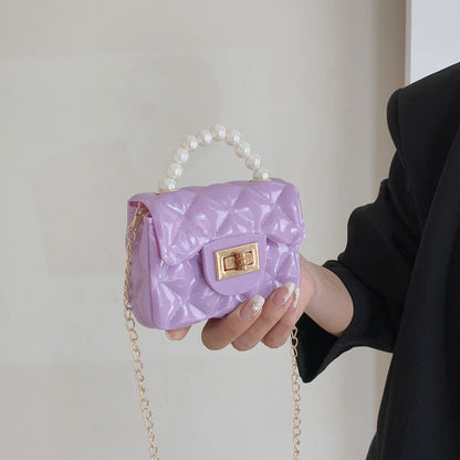 Pearl Hand One-shoulder Crossbody Chain Children's Bags PureLittleBloom.Co