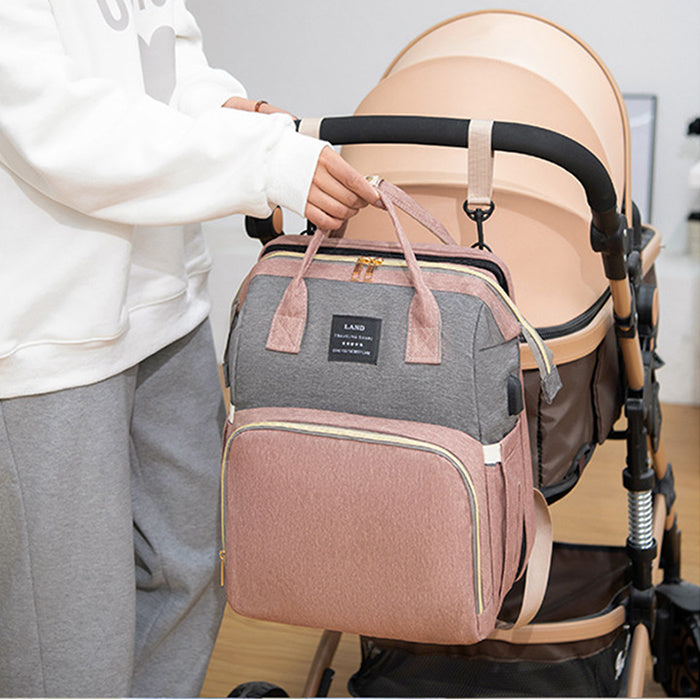 New Mummy Baby Crib Backpack Large Capacity Out Milk Insulated Bag Women PureLittleBloom.Co
