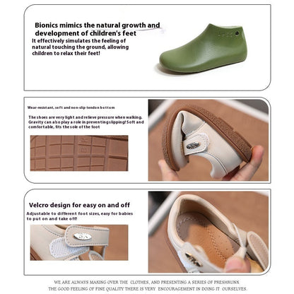 Children's Small Leather Shoes Non-slip Soft Bottom Girl Cute Princess Cartoon Shoes PureLittleBloom.Co