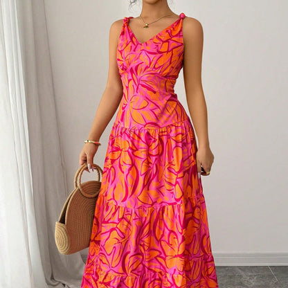 Casual Pattern Mid-length Dress PureLittleBloom.Co