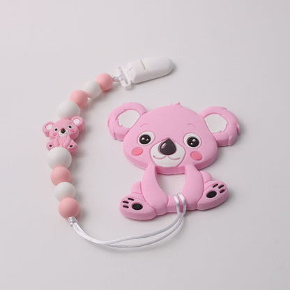 Silicone Koala Anti-drop Chain Teether Set PureLittleBloom.Co