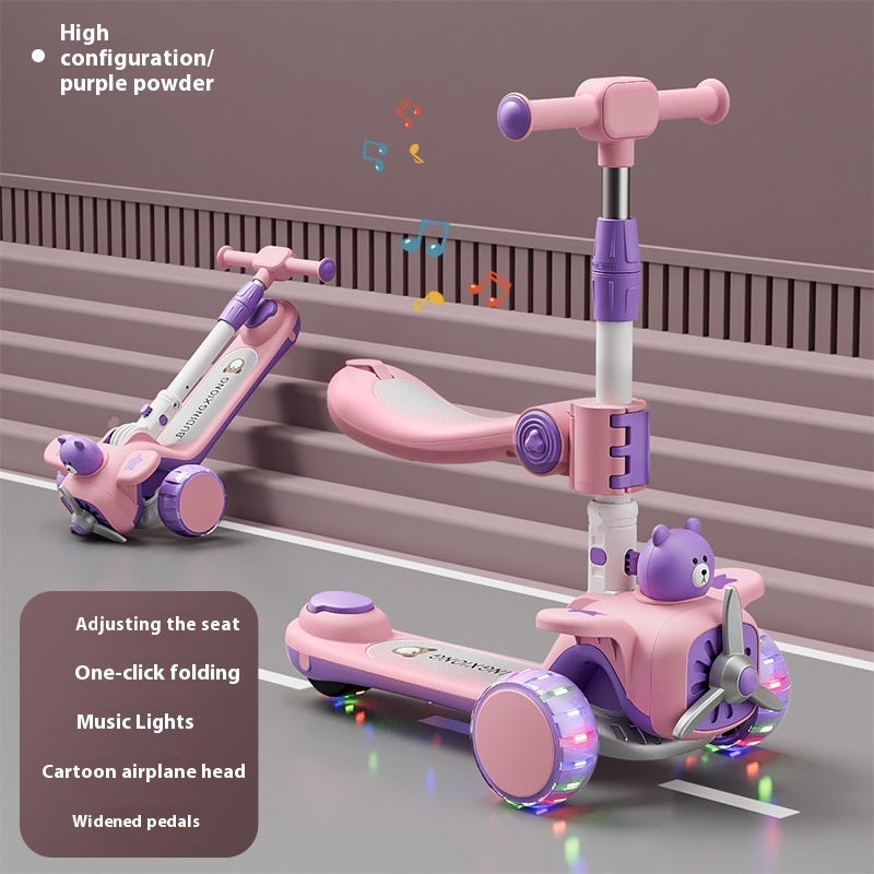 Scooter Children's Pedal Walker Car Three-in-one PureLittleBloom.Co