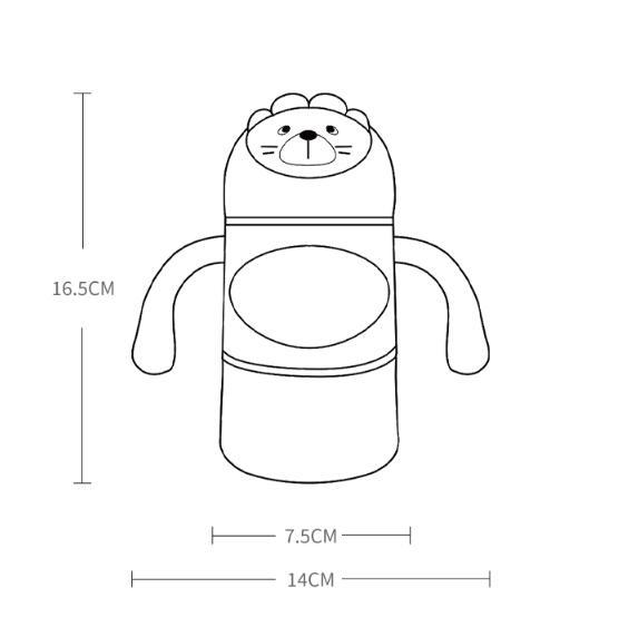 Wide-bore Sippy Cup Feeding Bottle Over 1-2 Years Old PureLittleBloom.Co