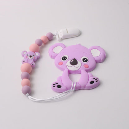 Silicone Koala Anti-drop Chain Teether Set PureLittleBloom.Co