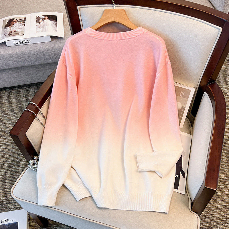 Loose Round Neck Pullover Plus Size Sweaters PureLittleBloom.Co