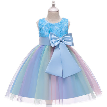 Summer Medium And Large Children's Dresses Girls' Pettiskirt PureLittleBloom.Co