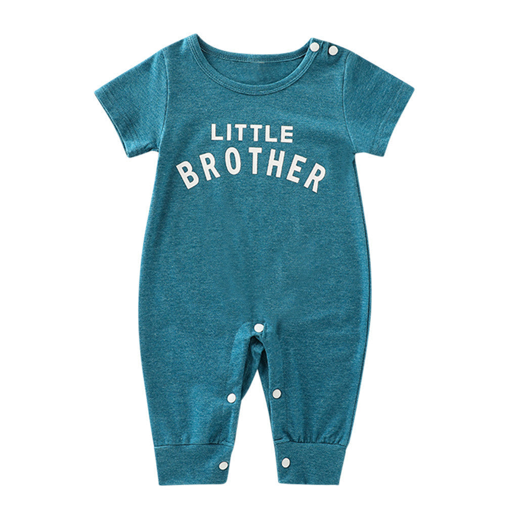 Male Alphabet Long Sleeved Romper Newborn Baby Jumpsuit Female Baby Casual Romper PureLittleBloom.Co