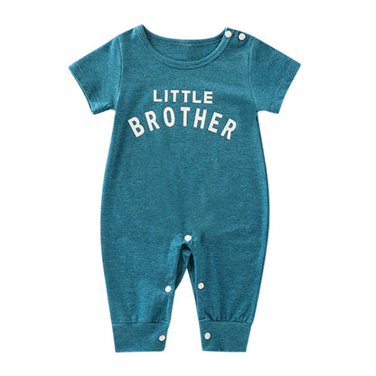 Male Alphabet Long Sleeved Romper Newborn Baby Jumpsuit Female Baby Casual Romper PureLittleBloom.Co
